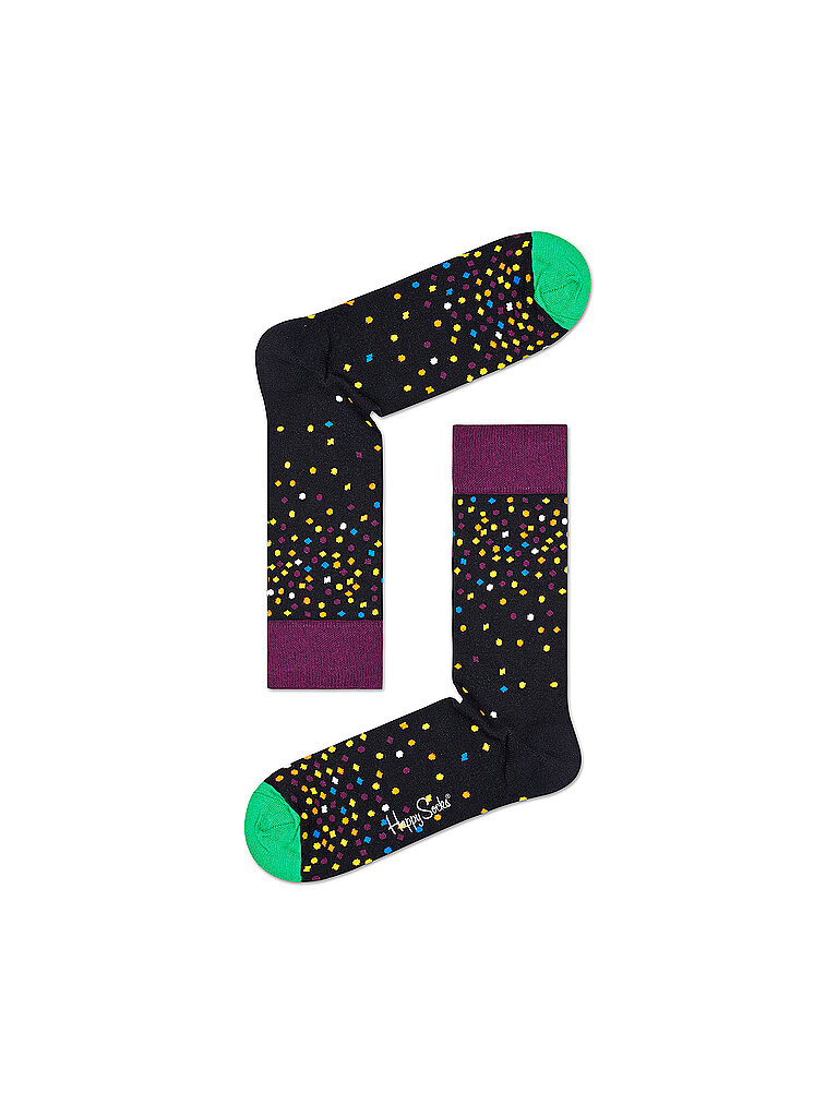 HAPPY SOCKS Herren Socken CELEBRATION 3-er Pkg. 41-46 schwarz